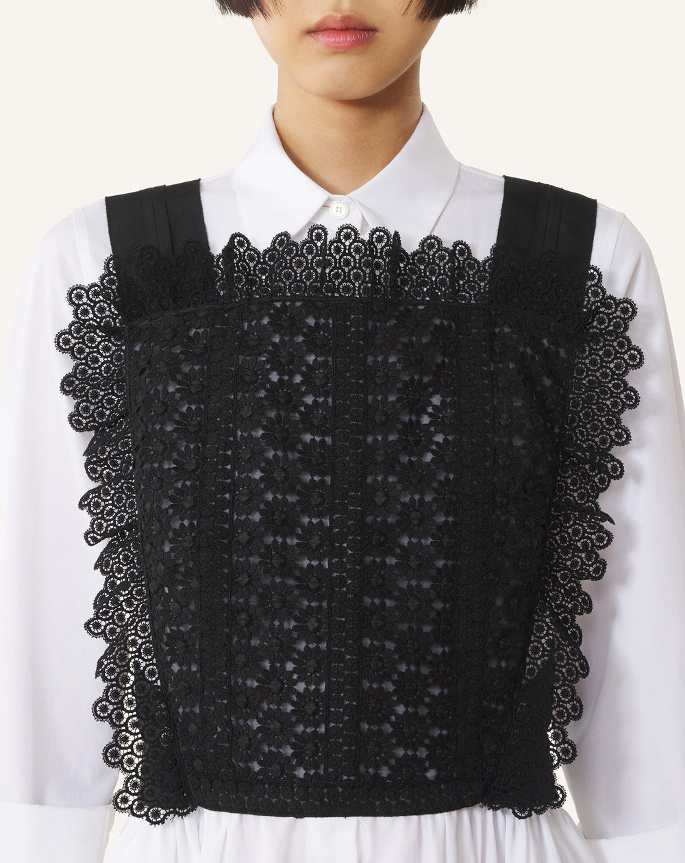 Plastron En Guipure Black | Lanvin Women