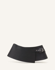 Ceinture Large En Cuir Black | Lanvin Women