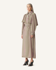 Trench Fluide En Taffetas Beige | Lanvin Women