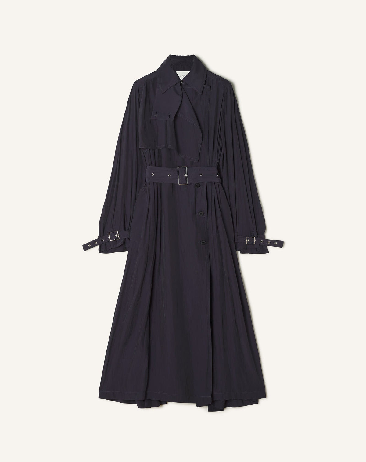 Blue Trench In Charmeuse | Lanvin Women