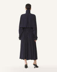 Blue Trench In Charmeuse | Lanvin Women