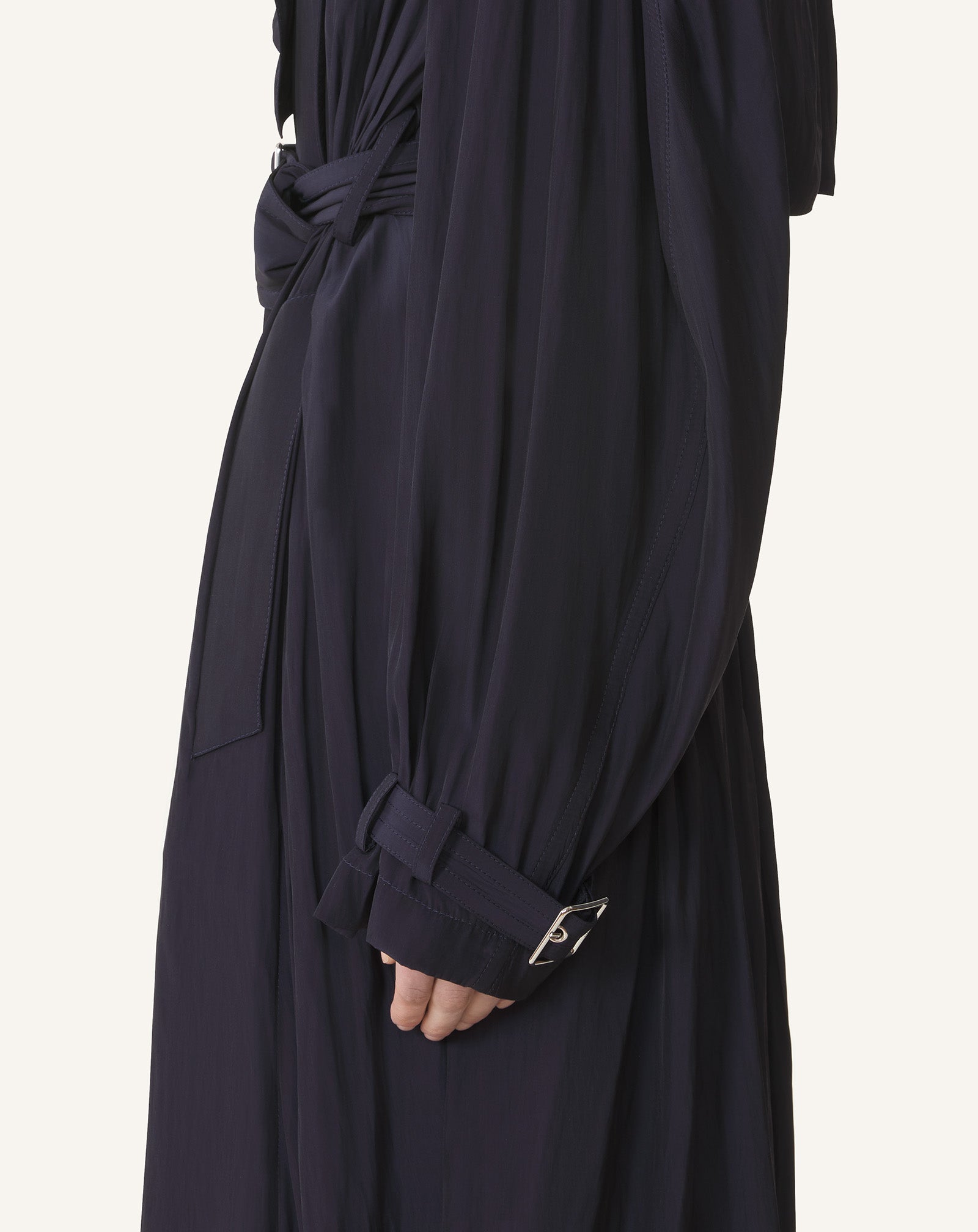 Blue Trench In Charmeuse | Lanvin Women
