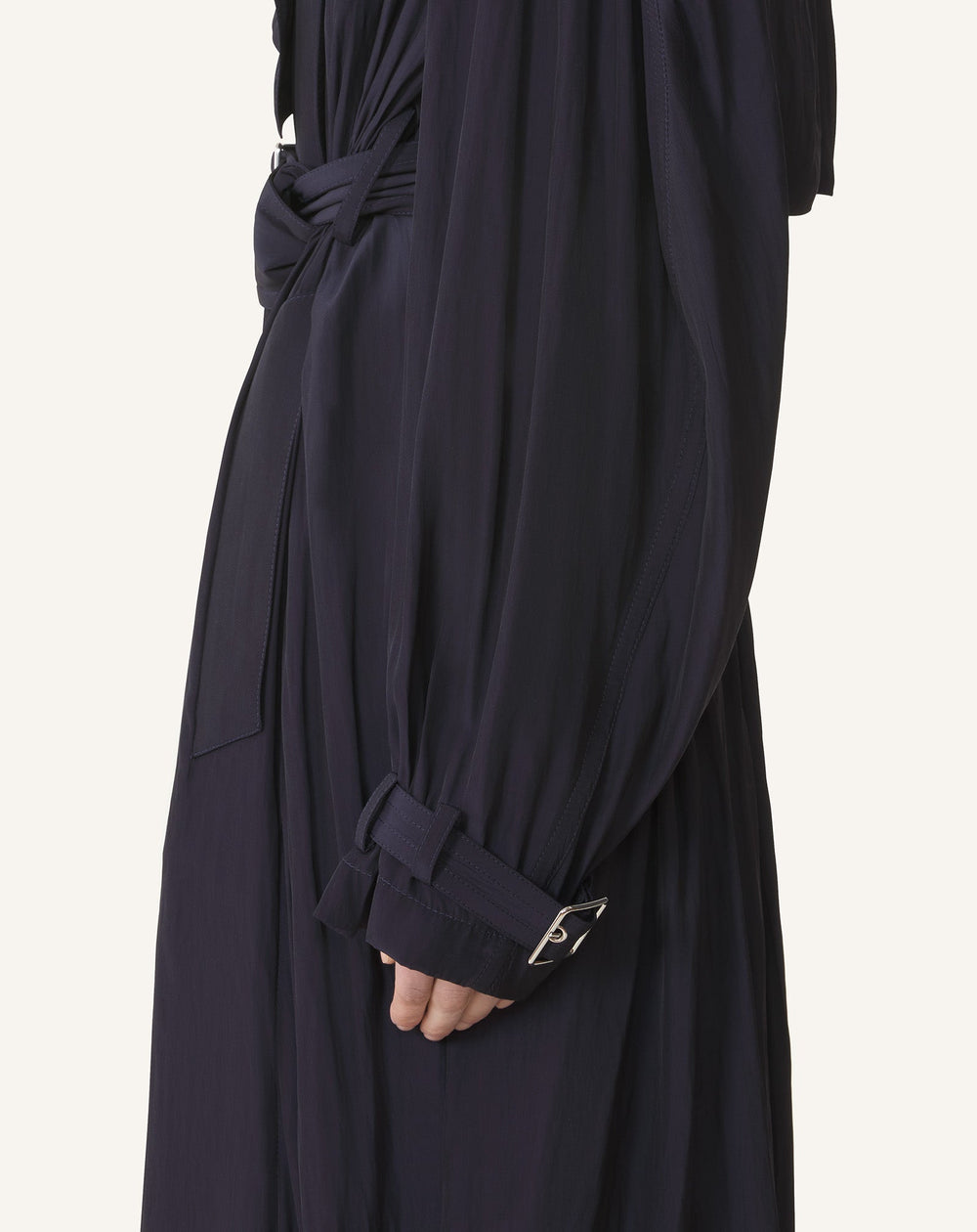 Blue Trench In Charmeuse | Lanvin Women