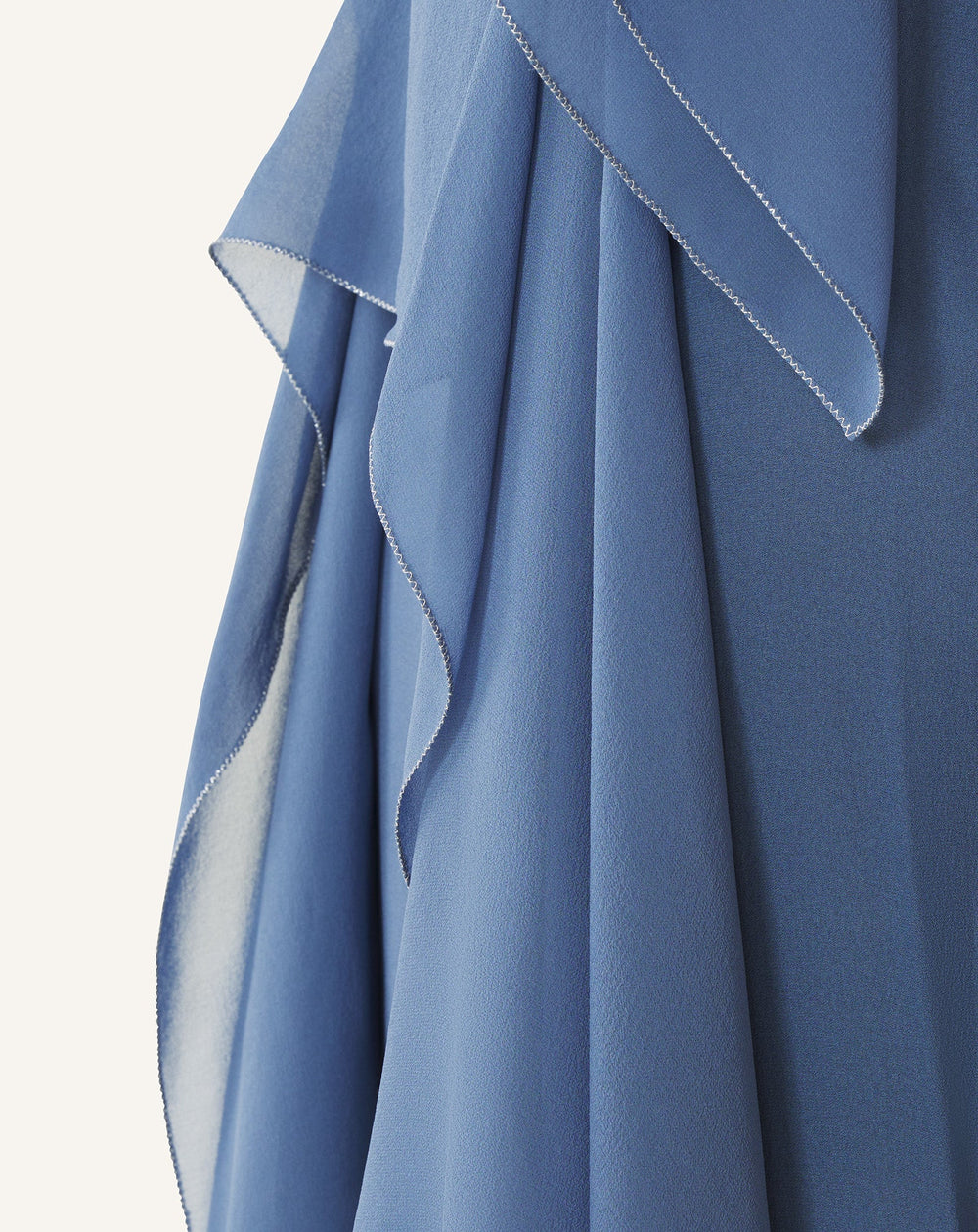 Robe Maxi En Georgette De Soie Blue | Lanvin Women