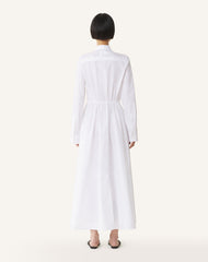 Robe Chemise En Popeline De Coton White | Lanvin Women