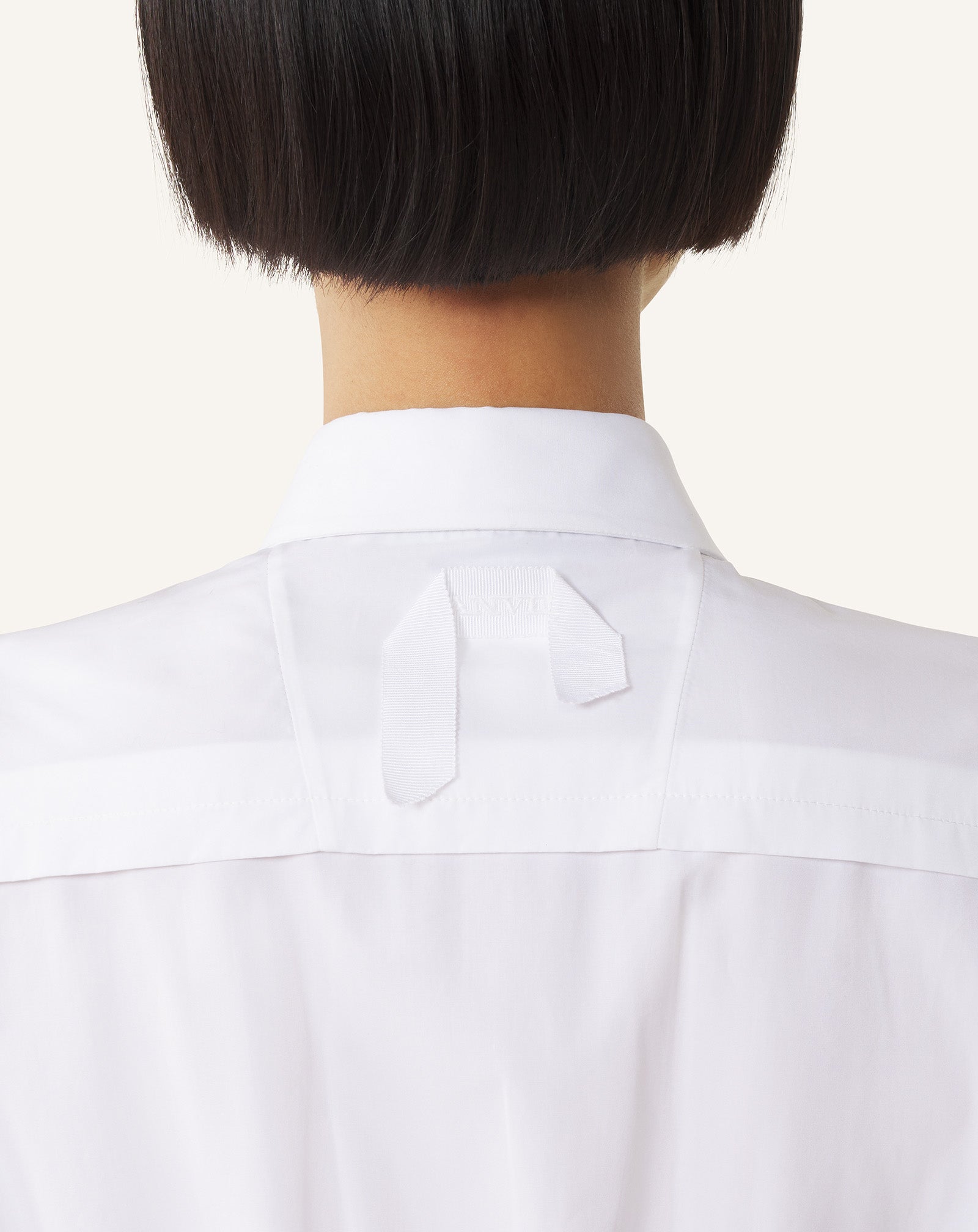Robe Chemise En Popeline De Coton White | Lanvin Women
