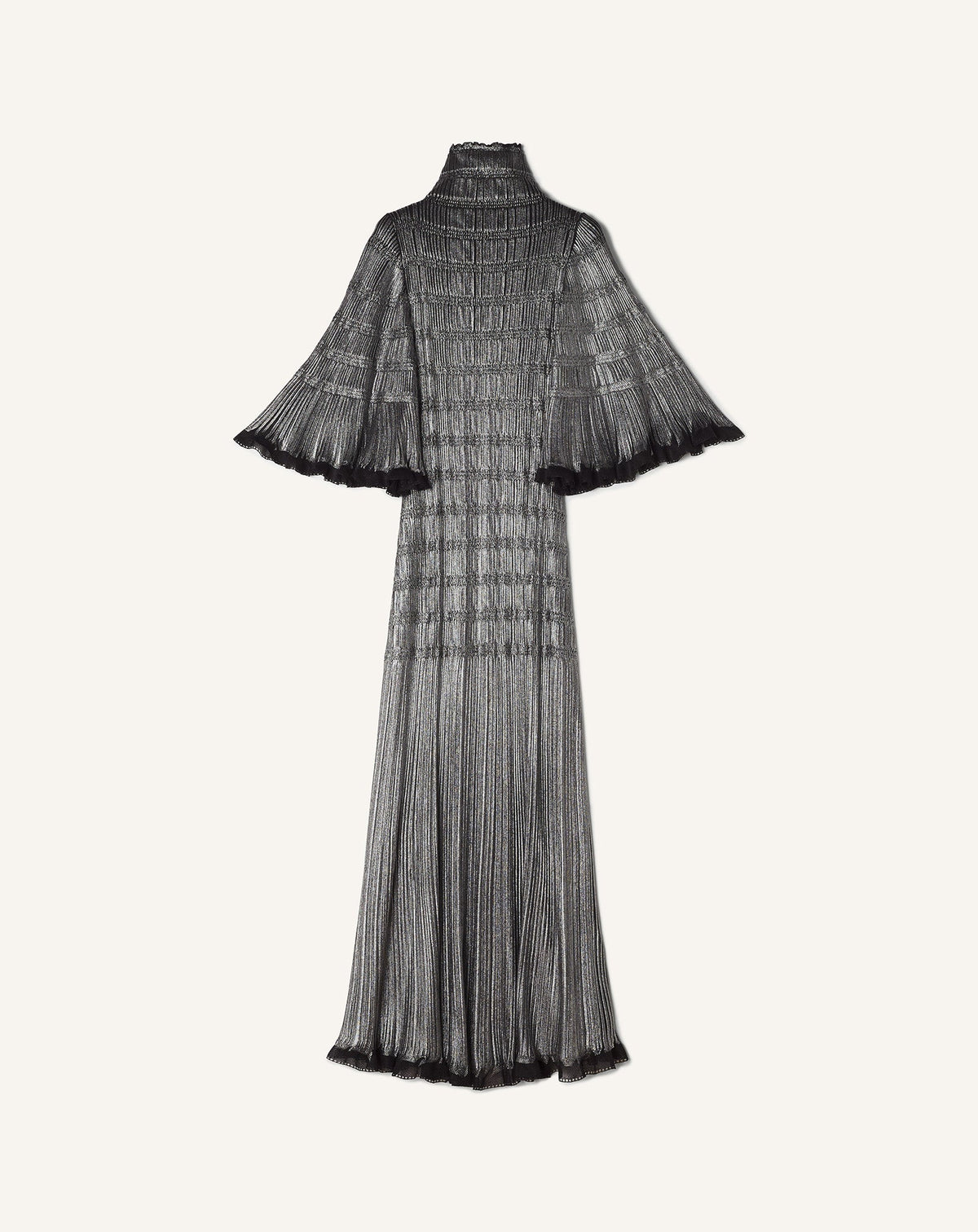 Black Midi Dress In Metallic Viscose | Lanvin Women