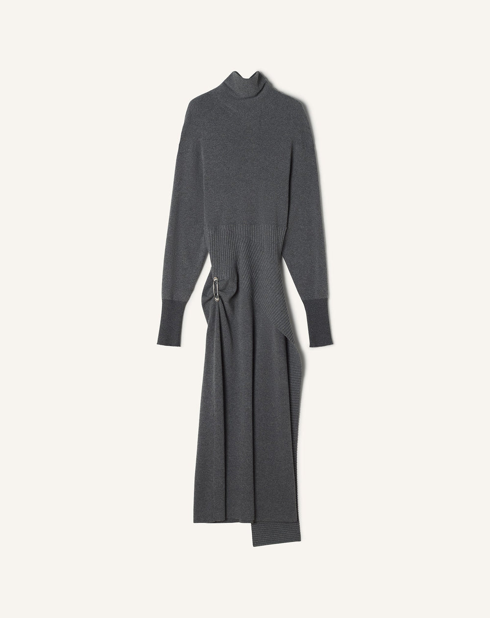 Grey Wool And Cashmere Midi Dress | Lanvin Women