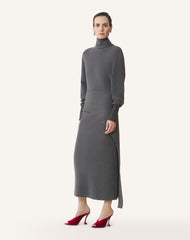 Grey Wool And Cashmere Midi Dress | Lanvin Women