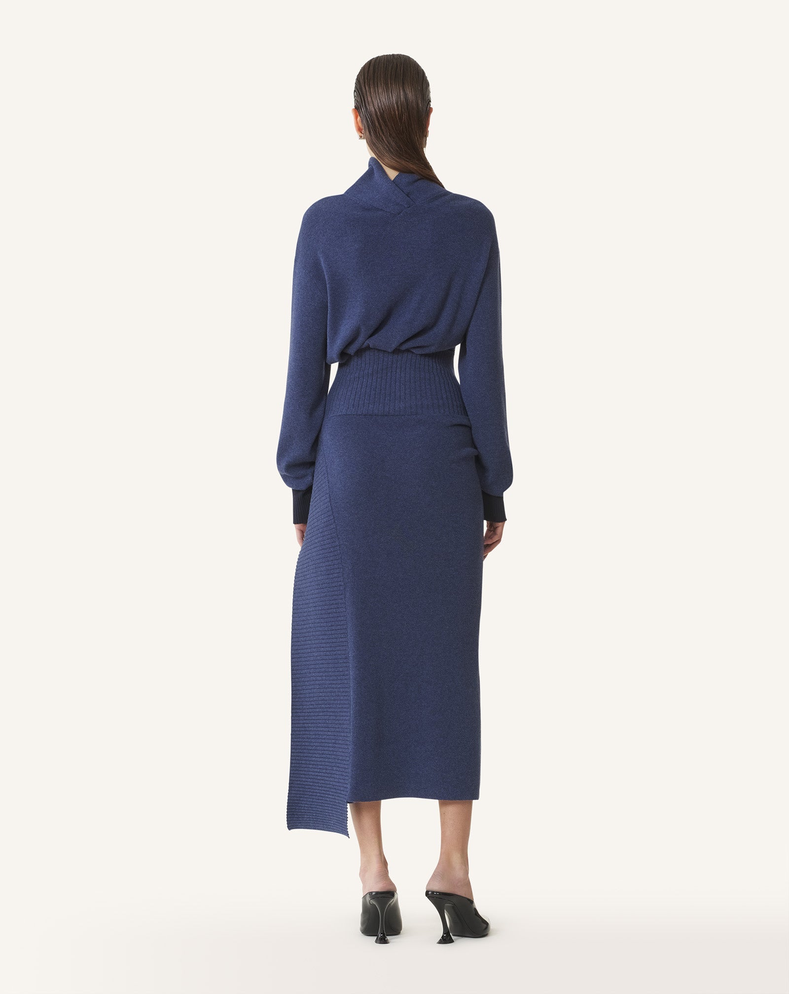 Blue Wool And Cashmere Midi Dress | Lanvin Women