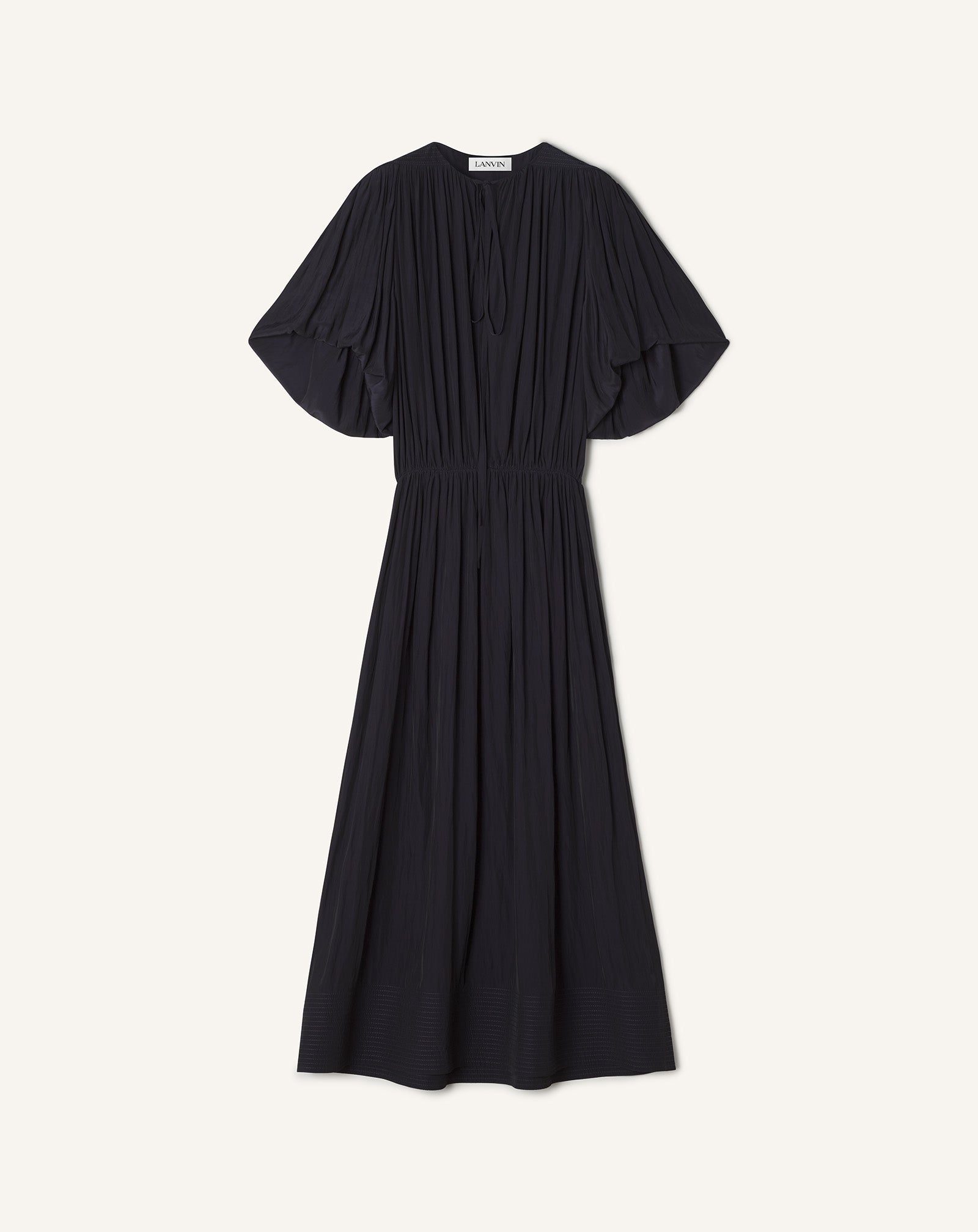 Blue Midi Dress In Charmeuse | Lanvin Women