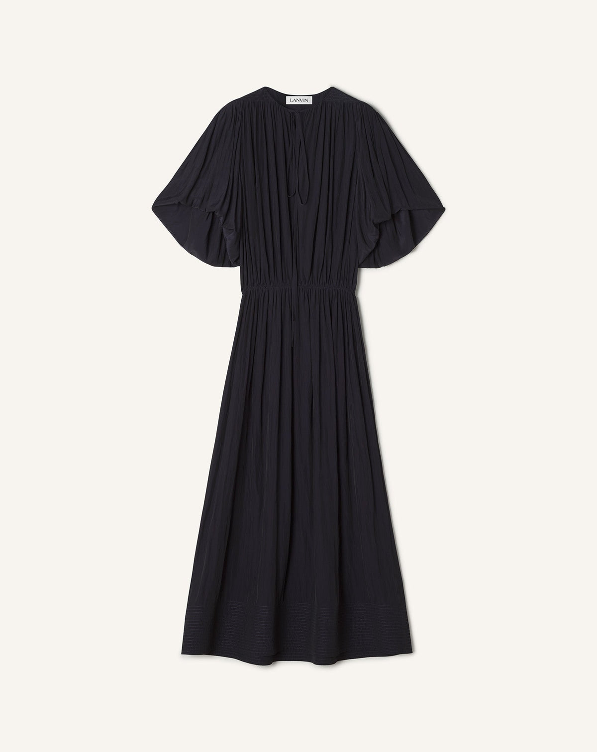 Blue Midi Dress In Charmeuse | Lanvin Women
