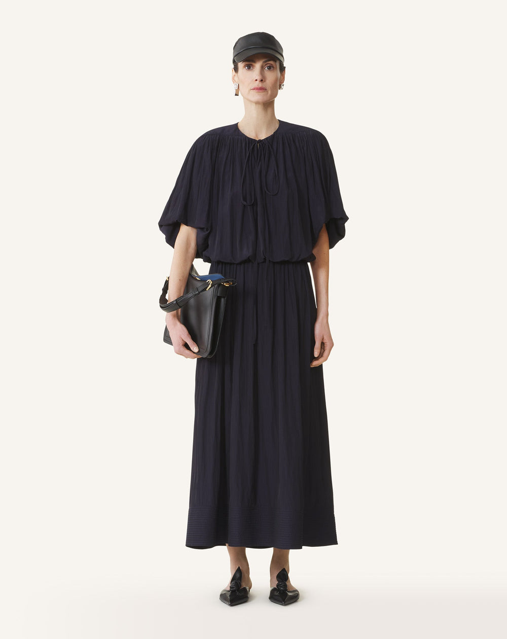 Blue Midi Dress In Charmeuse | Lanvin Women
