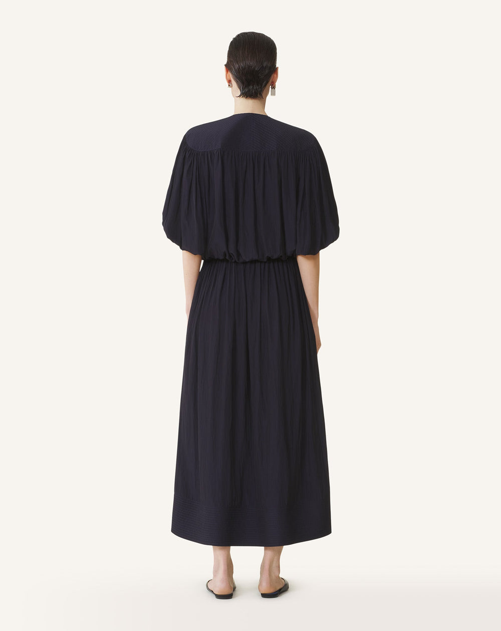 Blue Midi Dress In Charmeuse | Lanvin Women