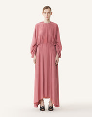 Robe Cintrée En Charmeuse Pink | Lanvin Women