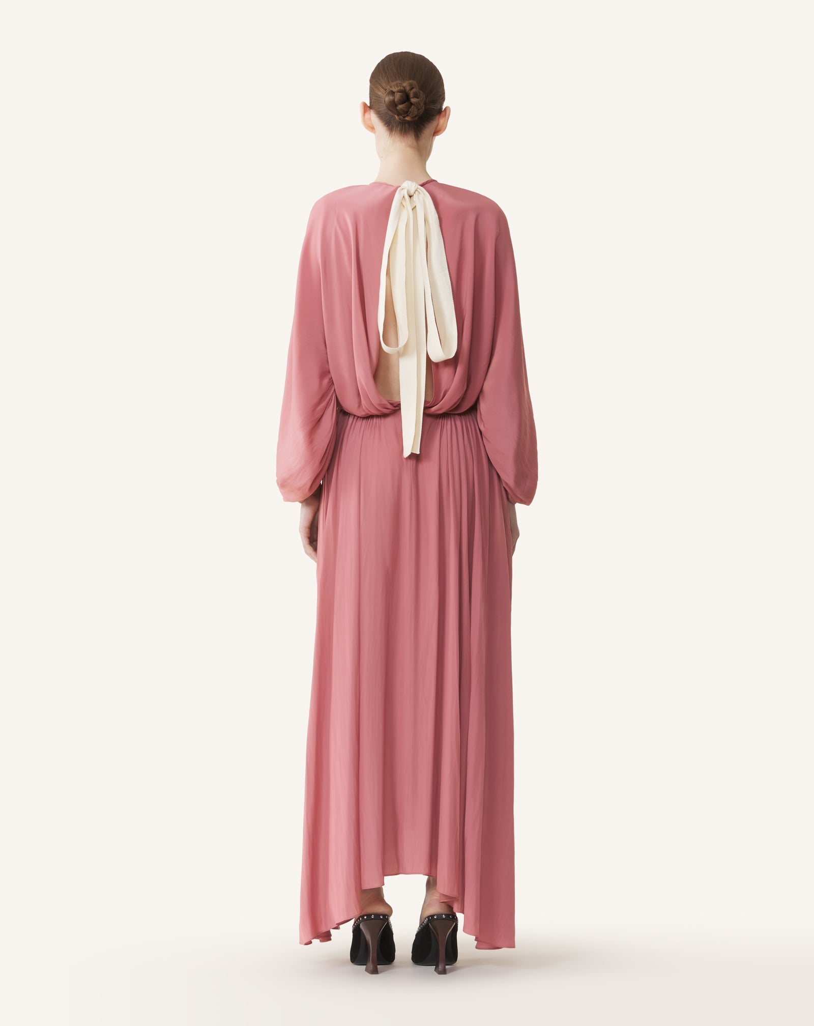 Robe Cintrée En Charmeuse Pink | Lanvin Women