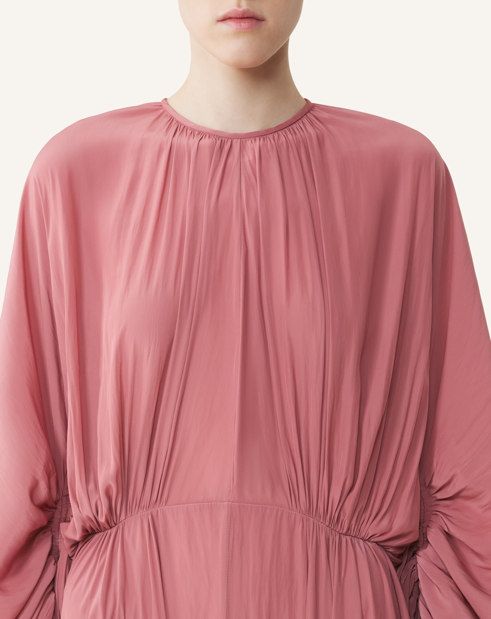 Robe Cintrée En Charmeuse Pink | Lanvin Women