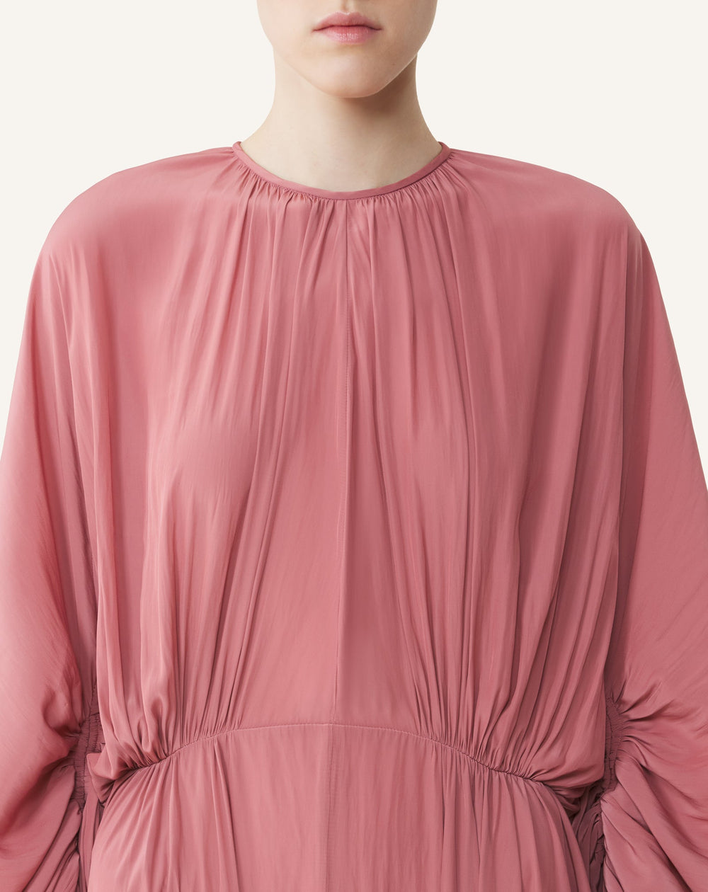 Robe Cintrée En Charmeuse Pink | Lanvin Women