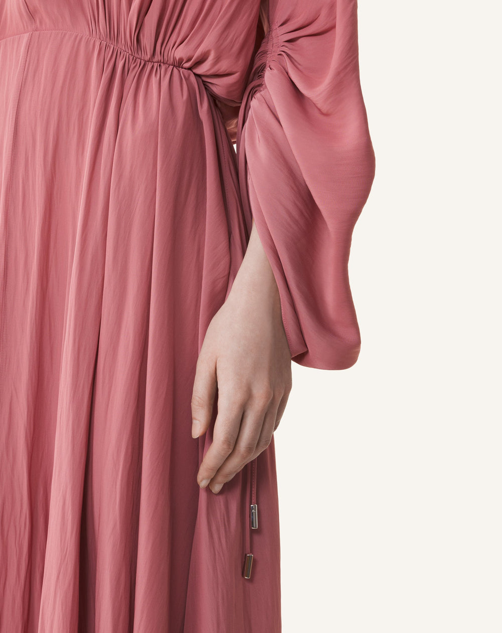 Robe Cintrée En Charmeuse Pink | Lanvin Women