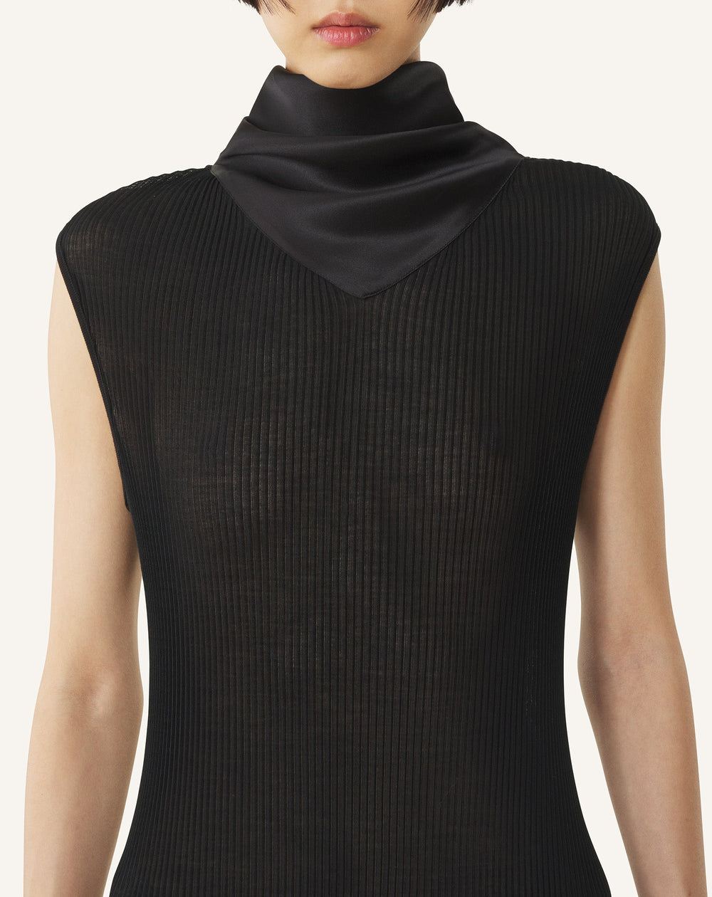 Robe En Jersey Plissé Black | Lanvin Women