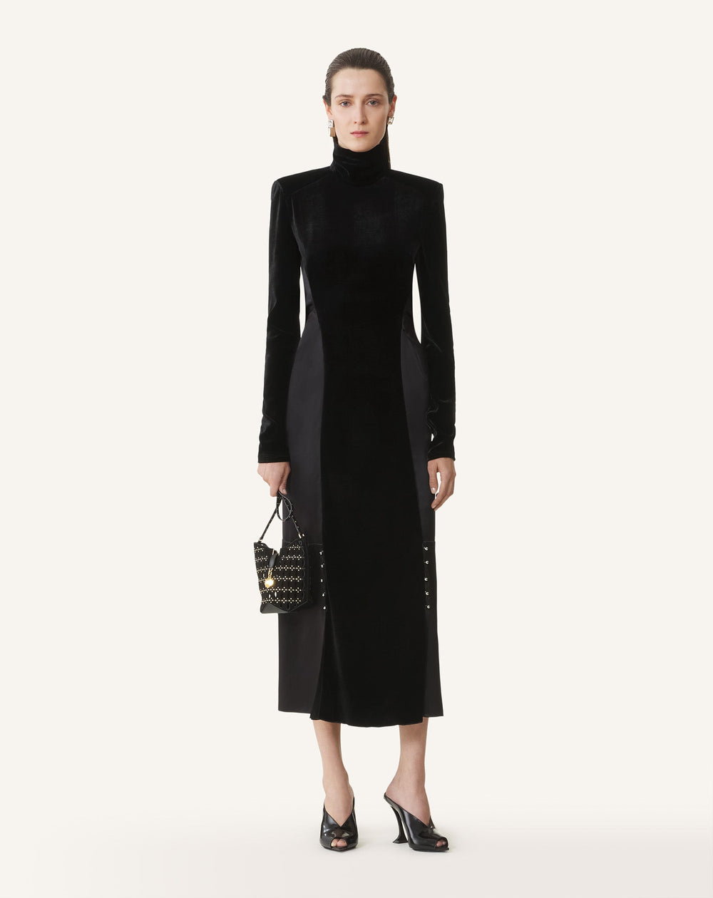 Black Velvet Midi Dress | Lanvin Women