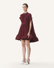 Red Short Charmeuse Dress | Lanvin Women