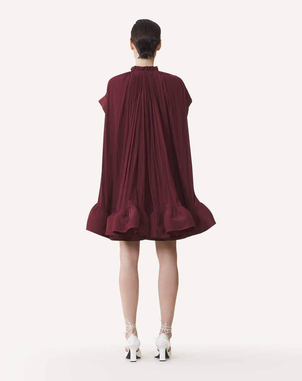 Red Short Charmeuse Dress | Lanvin Women