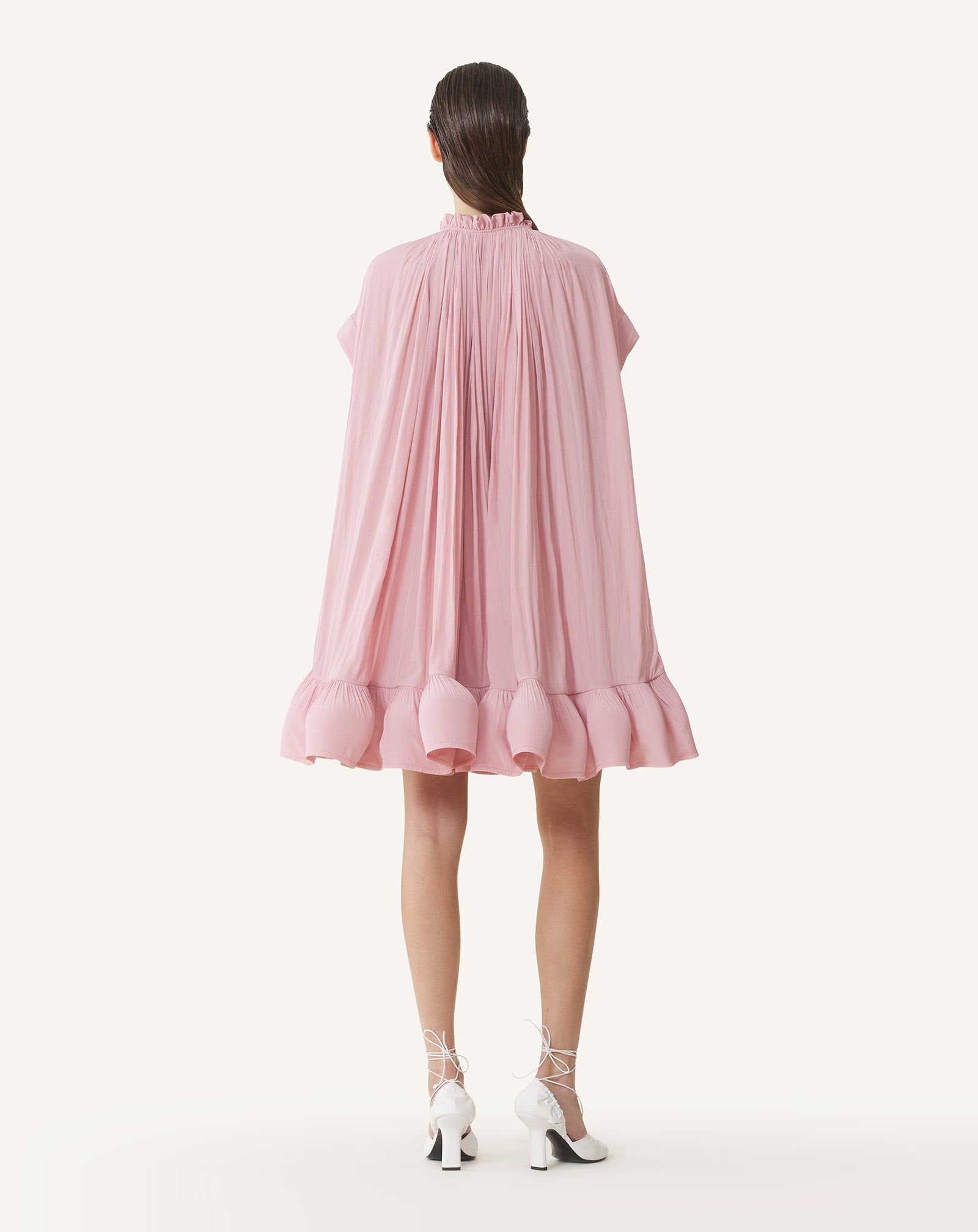 SHORT CHARMEUSE DRESS PINK | Lanvin Women