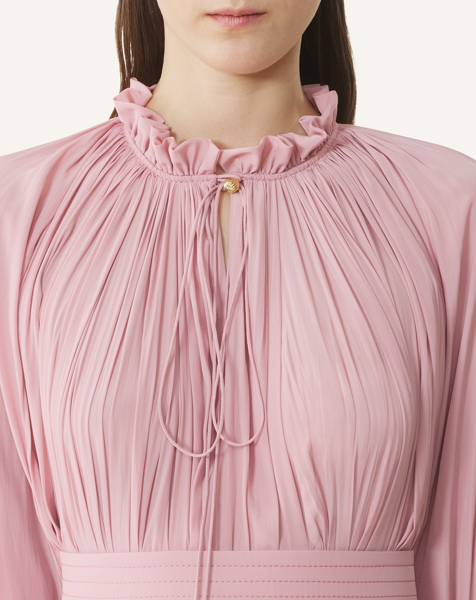 SHORT CHARMEUSE DRESS PINK | Lanvin Women