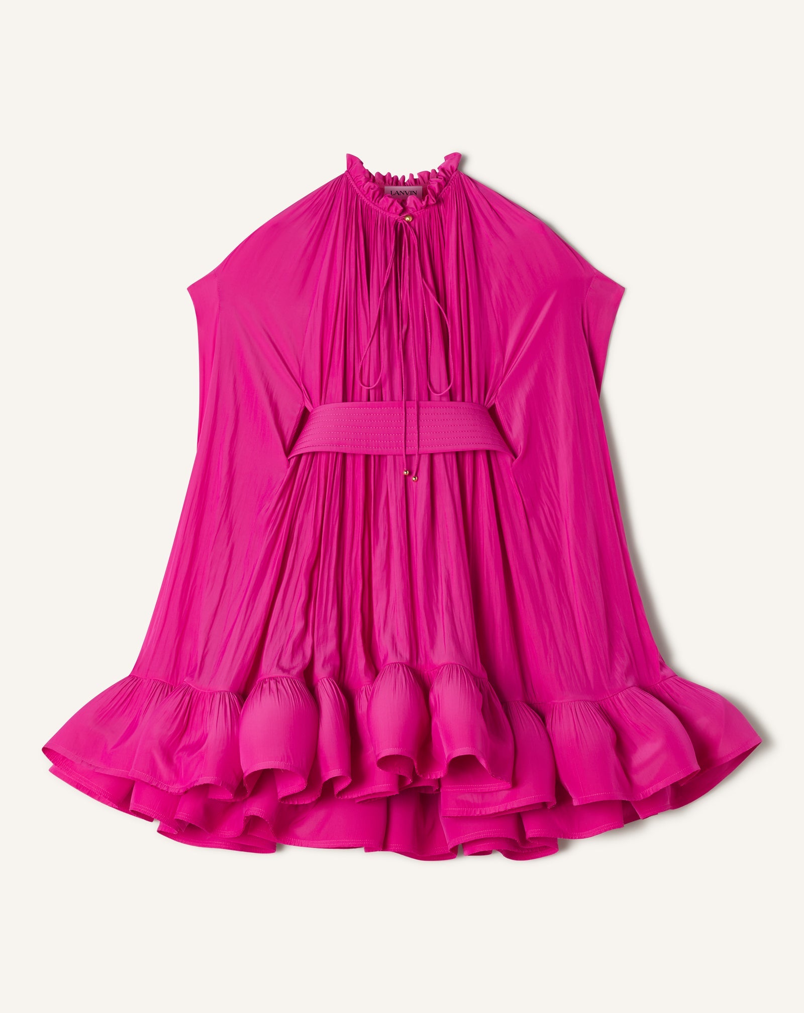 Pink Short Charmeuse Dress | Lanvin Women