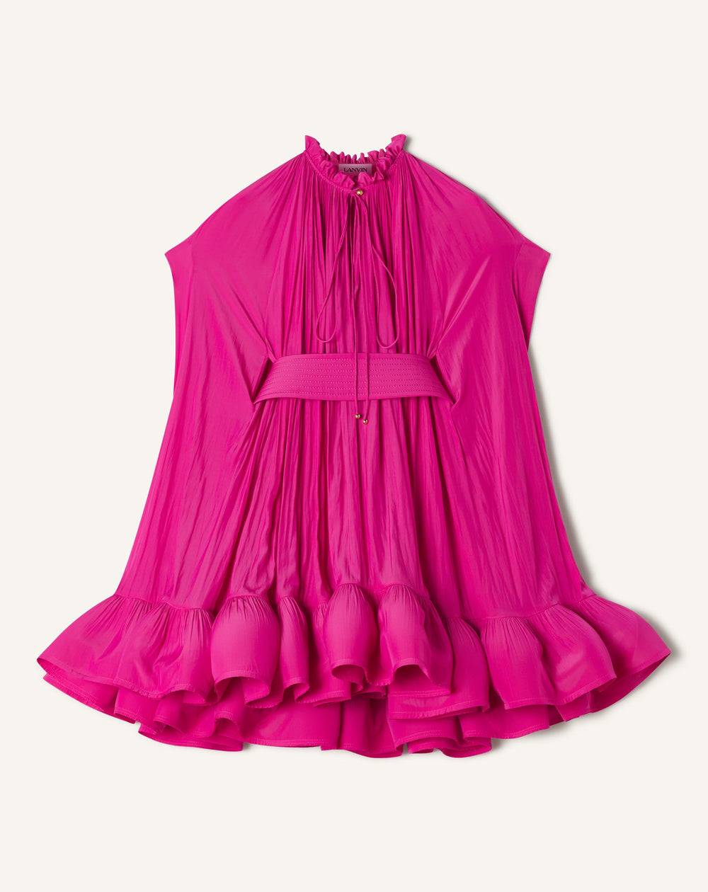 Pink Short Charmeuse Dress | Lanvin Women