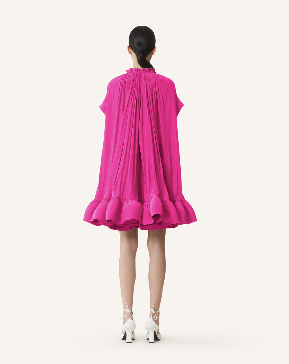 Pink Short Charmeuse Dress | Lanvin Women