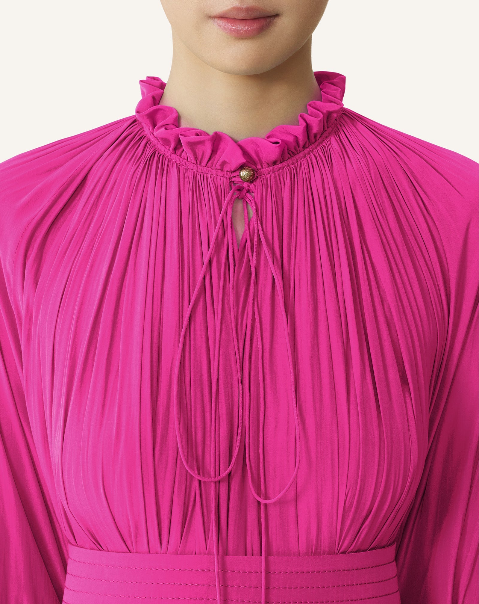 Pink Short Charmeuse Dress | Lanvin Women