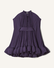 Purple Short Charmeuse Dress | Lanvin Women