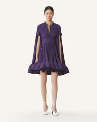 Purple Short Charmeuse Dress | Lanvin Women