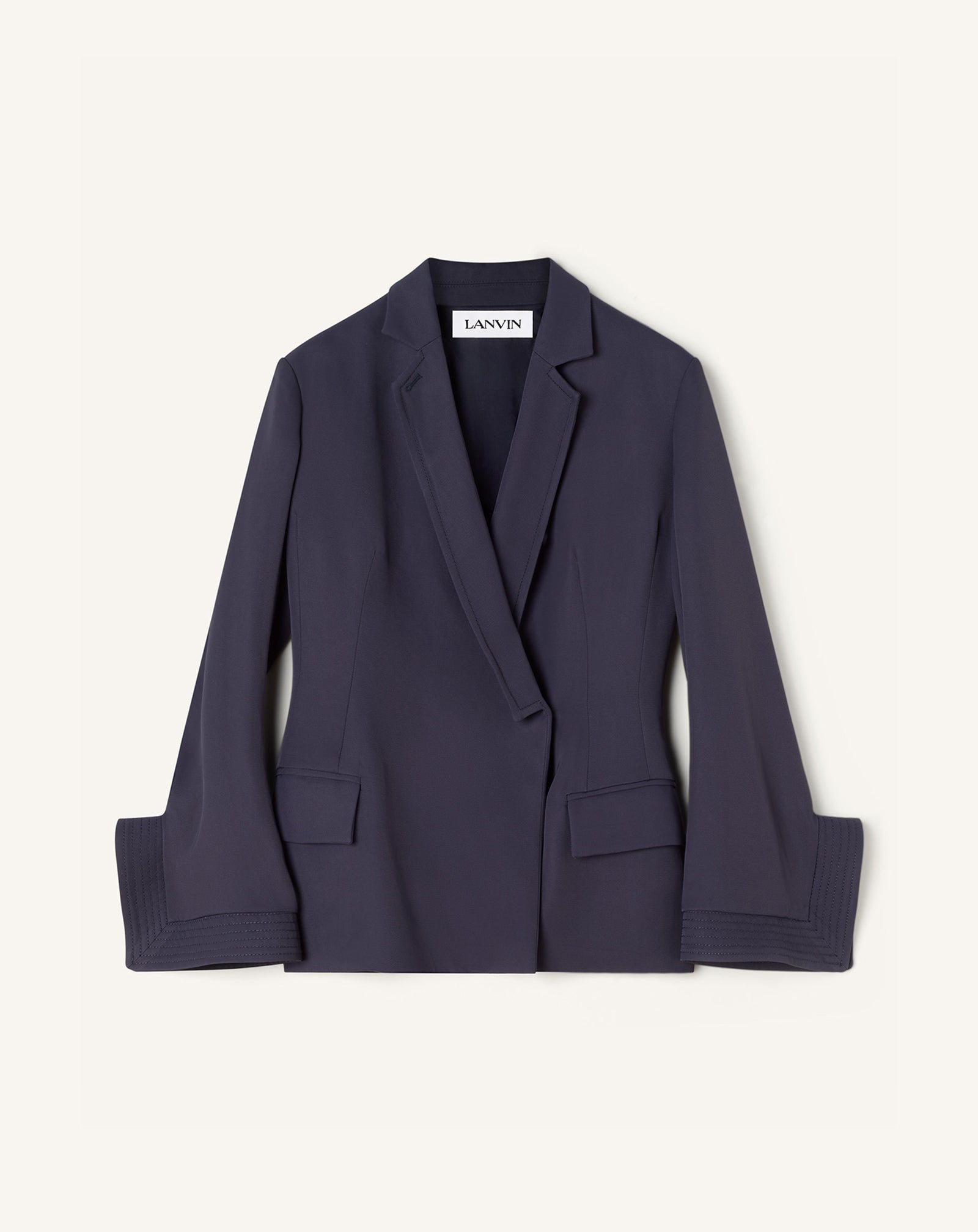 Veste Croisée En Twill Blue | Lanvin Women