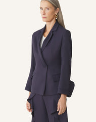 Veste Croisée En Twill Blue | Lanvin Women
