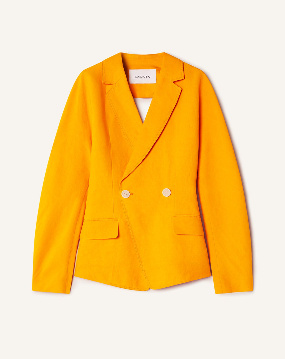 Veste Dos Nu En Papier Orange | Lanvin Women