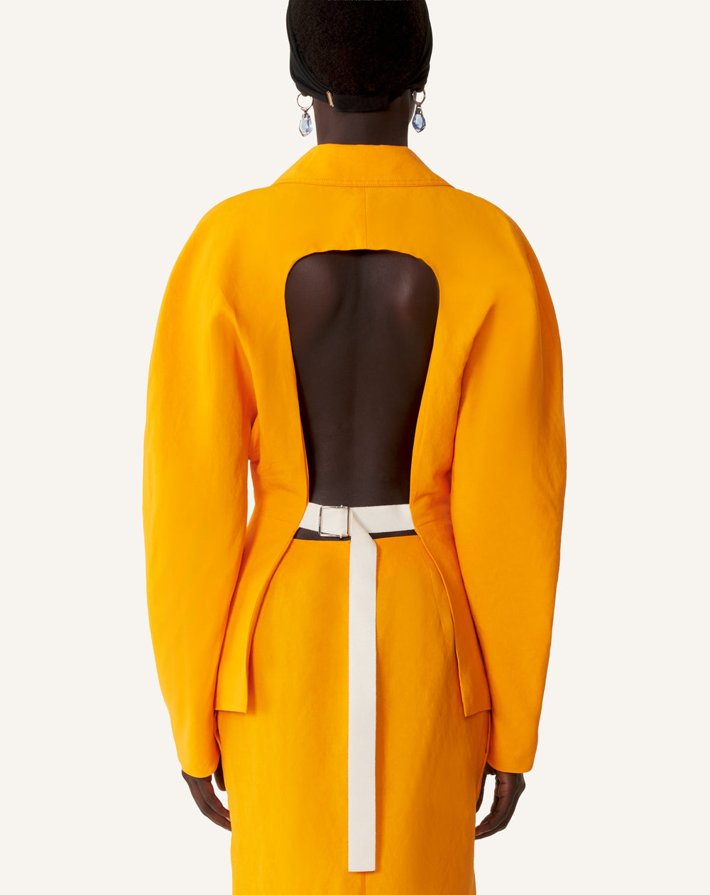 Veste Dos Nu En Papier Orange | Lanvin Women