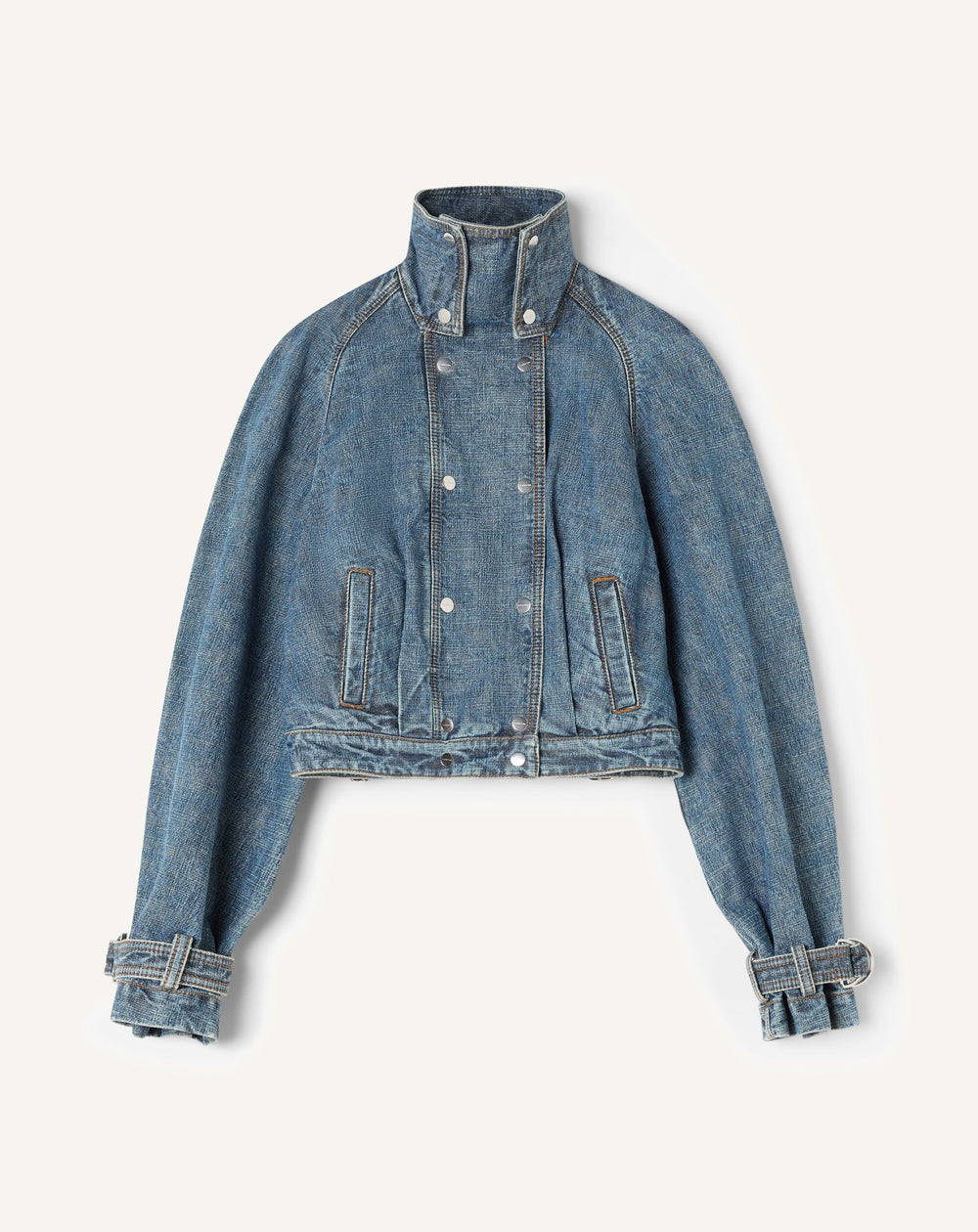 Blouson Court En Denim Blue | Lanvin Women