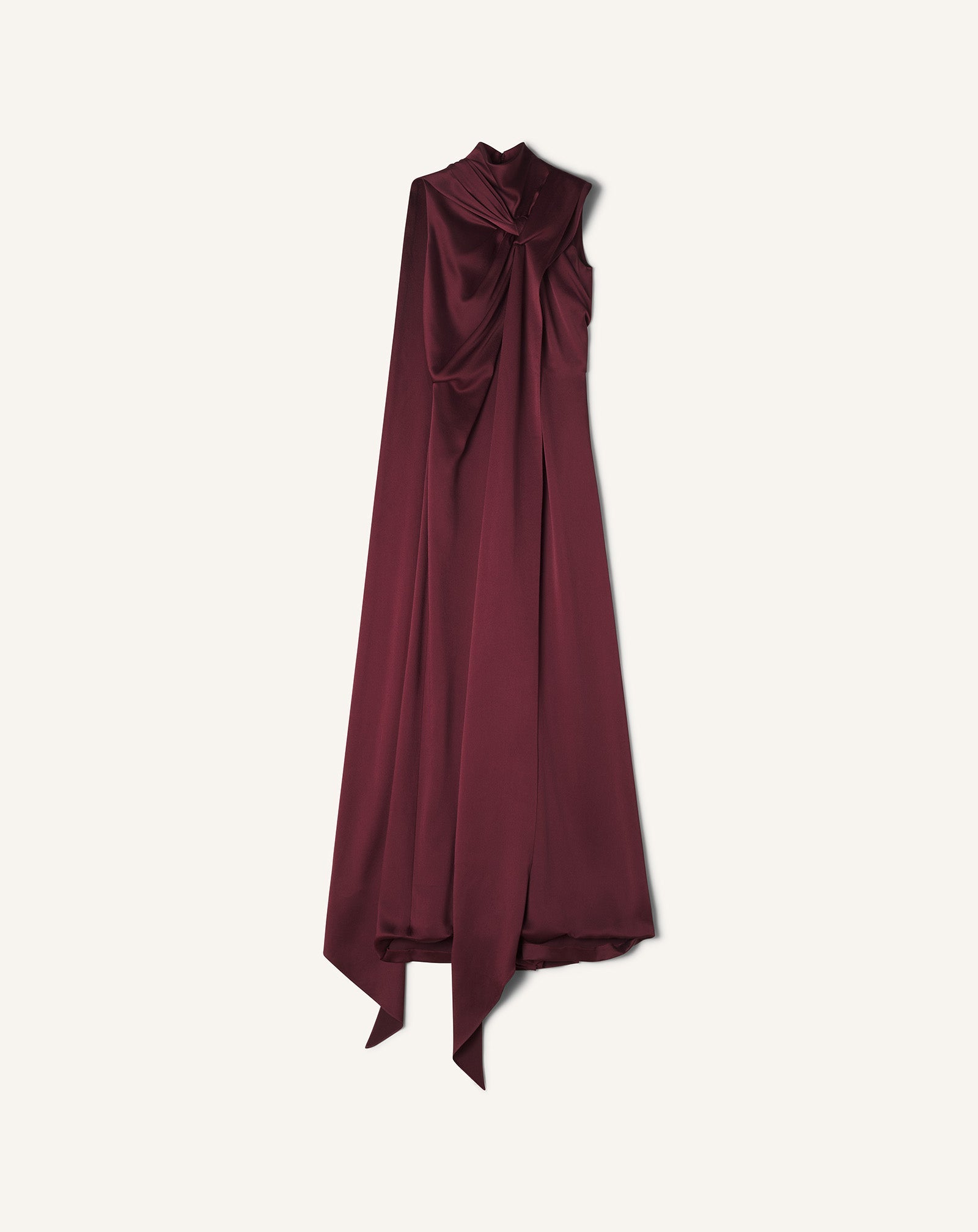 Brown Long Jumpsuit In Satin | Lanvin Women