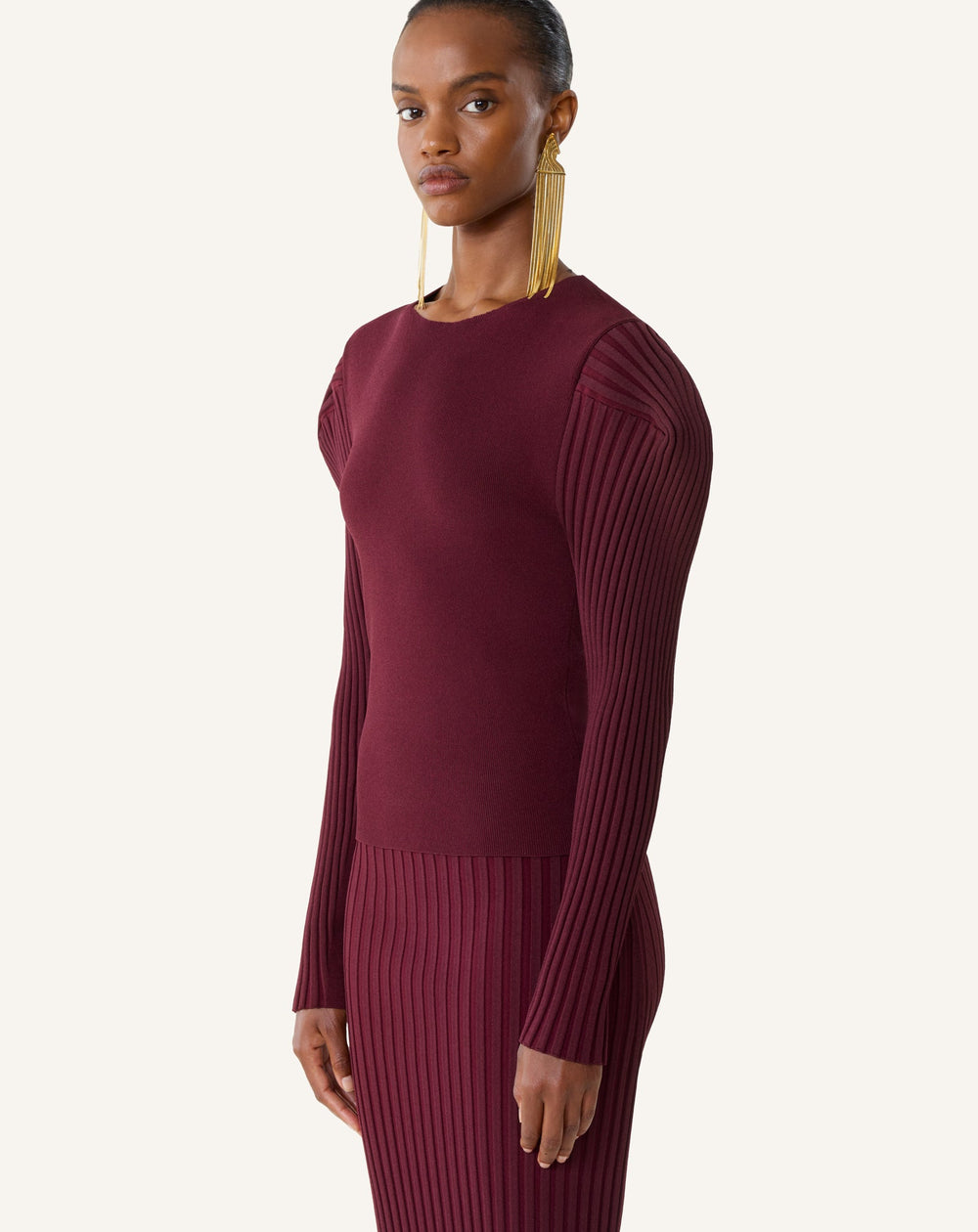 Pull À Plastron En Viscose Red | Lanvin Women