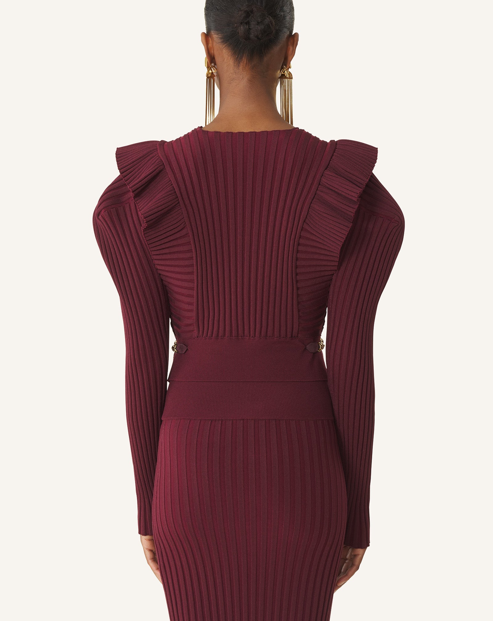 Pull À Plastron En Viscose Red | Lanvin Women