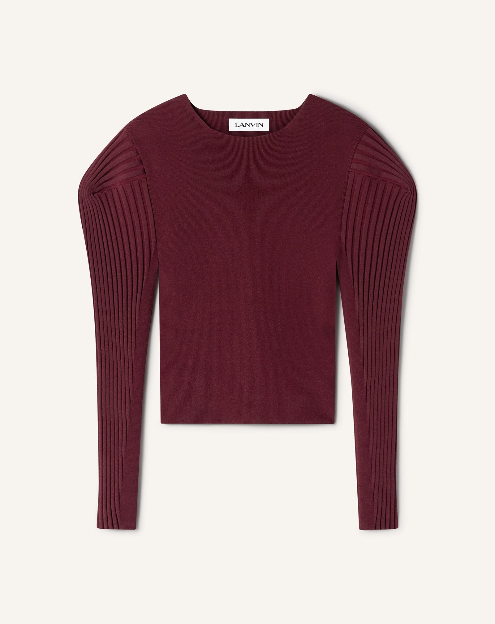 Pull À Plastron En Viscose Red | Lanvin Women
