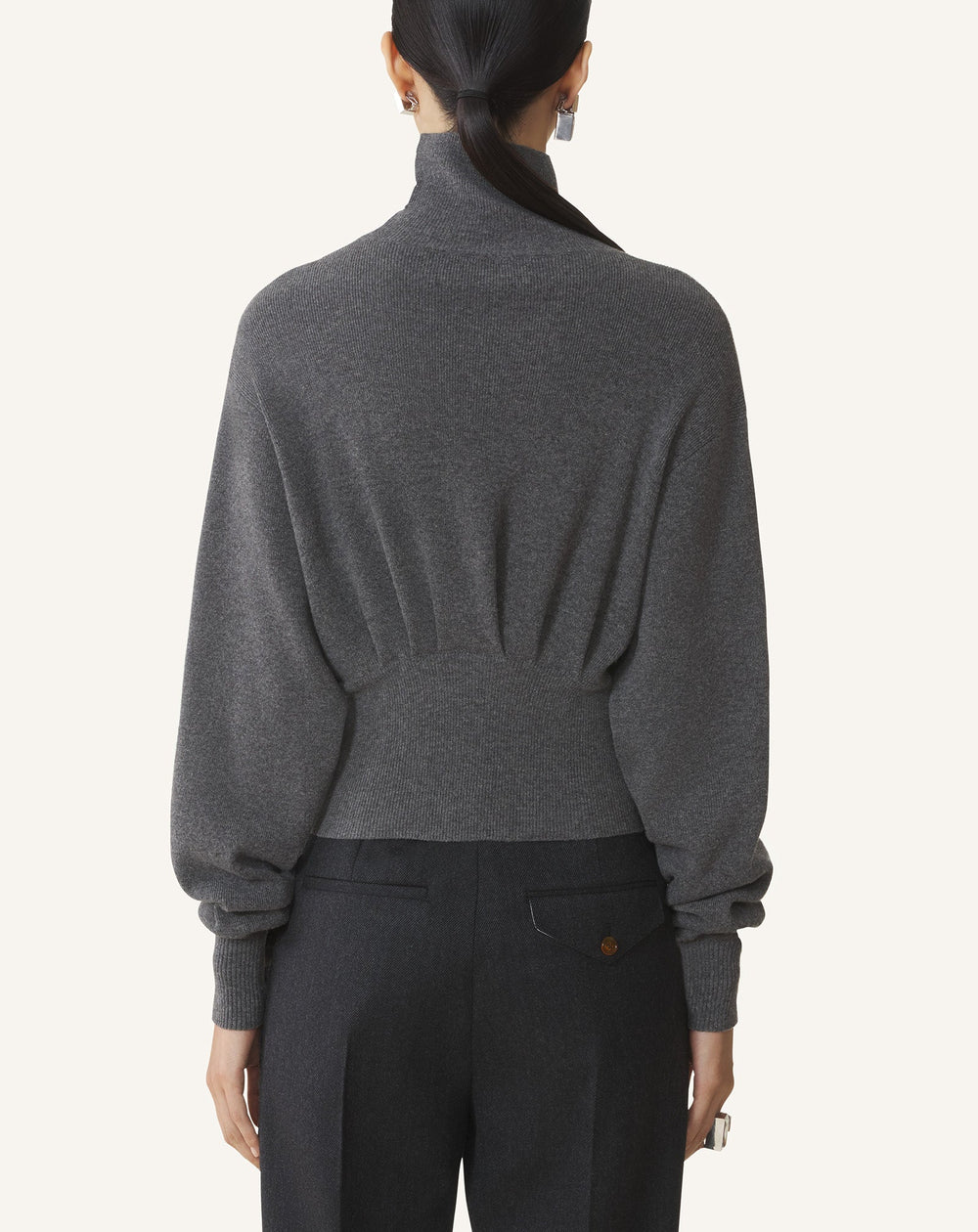 Grey Wool And Cashmere Sweater | Lanvin Women