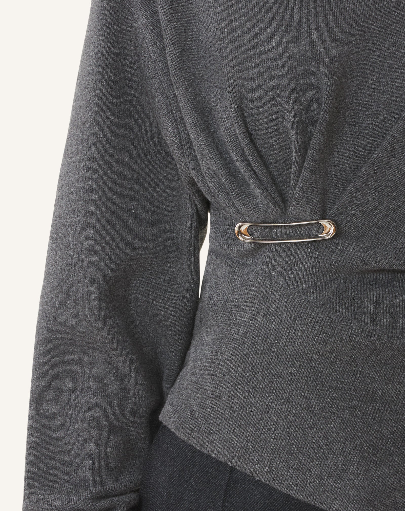 Grey Wool And Cashmere Sweater | Lanvin Women