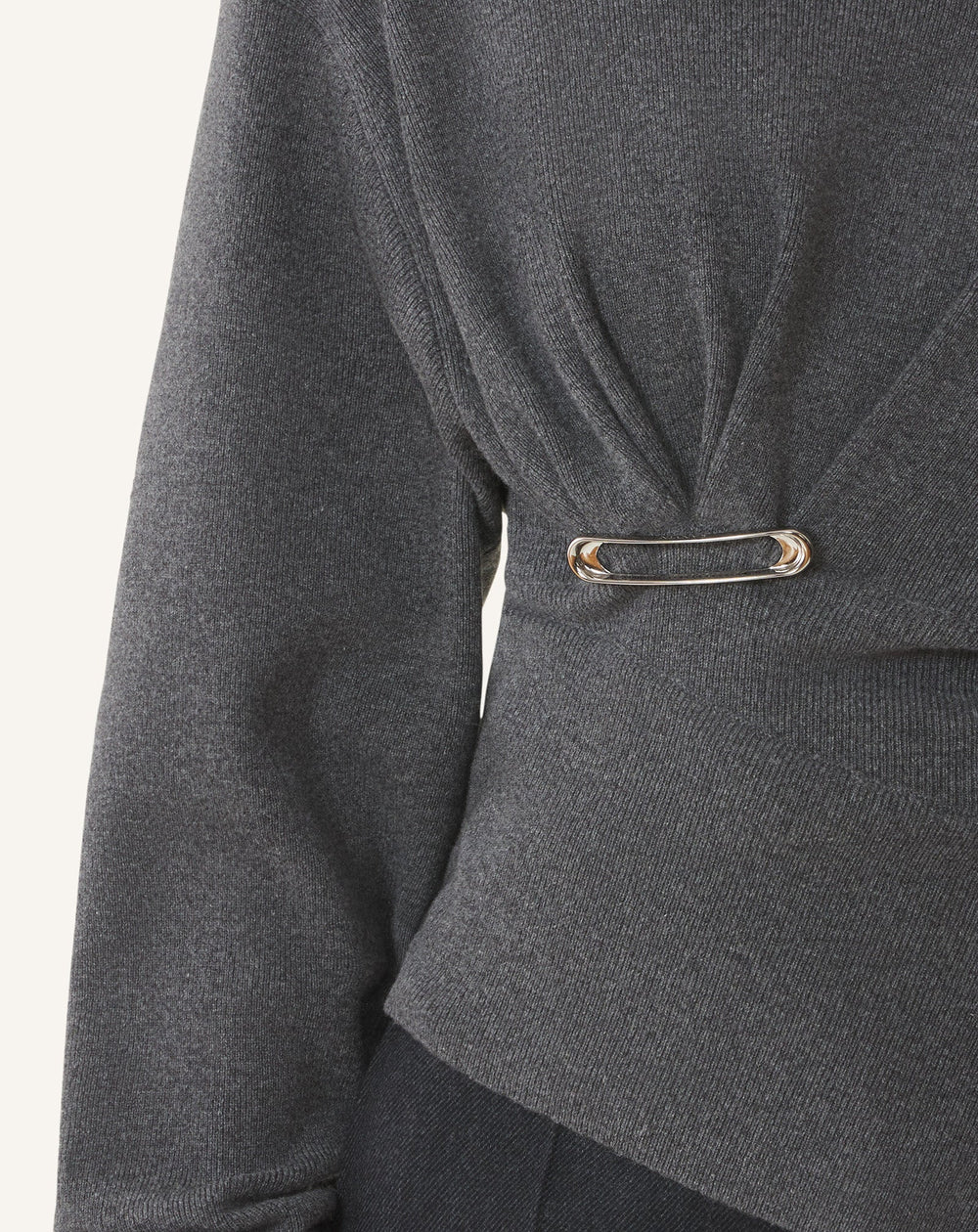 Grey Wool And Cashmere Sweater | Lanvin Women