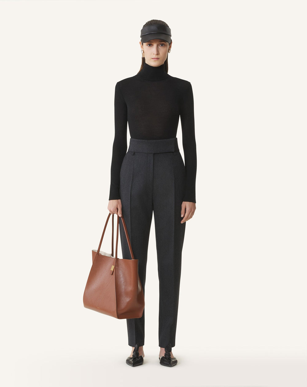Black Merino Wool And Silk Turtleneck Sweater | Lanvin Women
