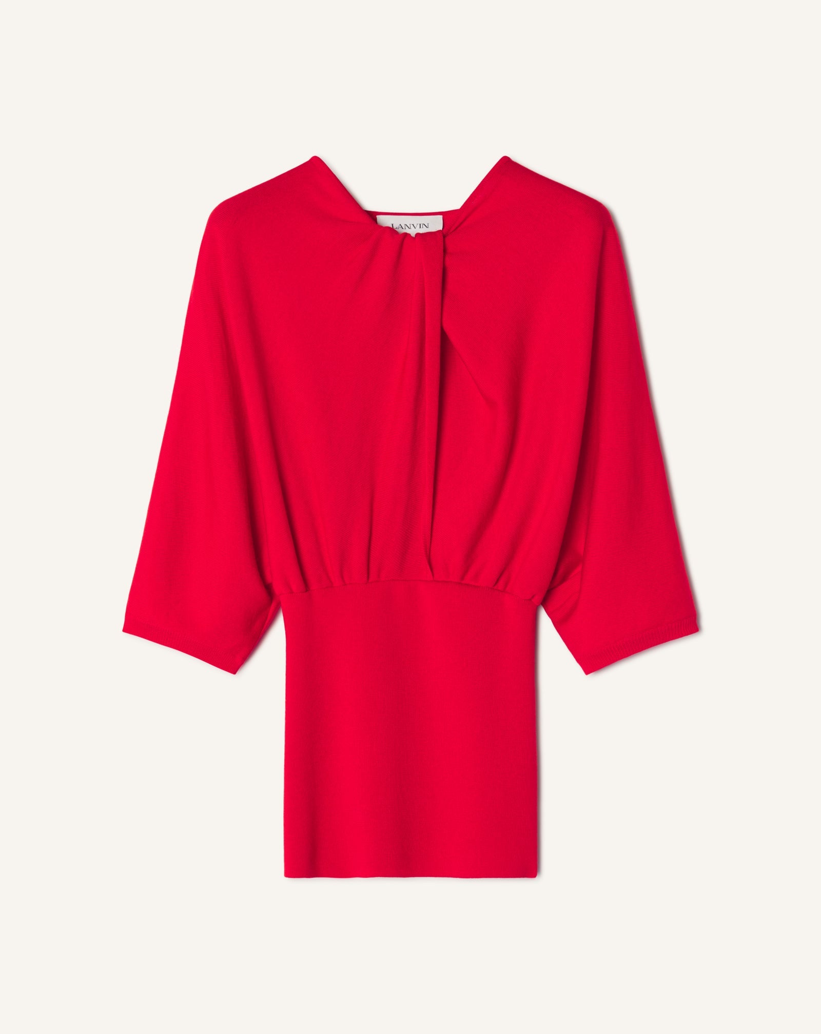 Pull Détail Noeud En Laine Mérinos Red | Lanvin Women