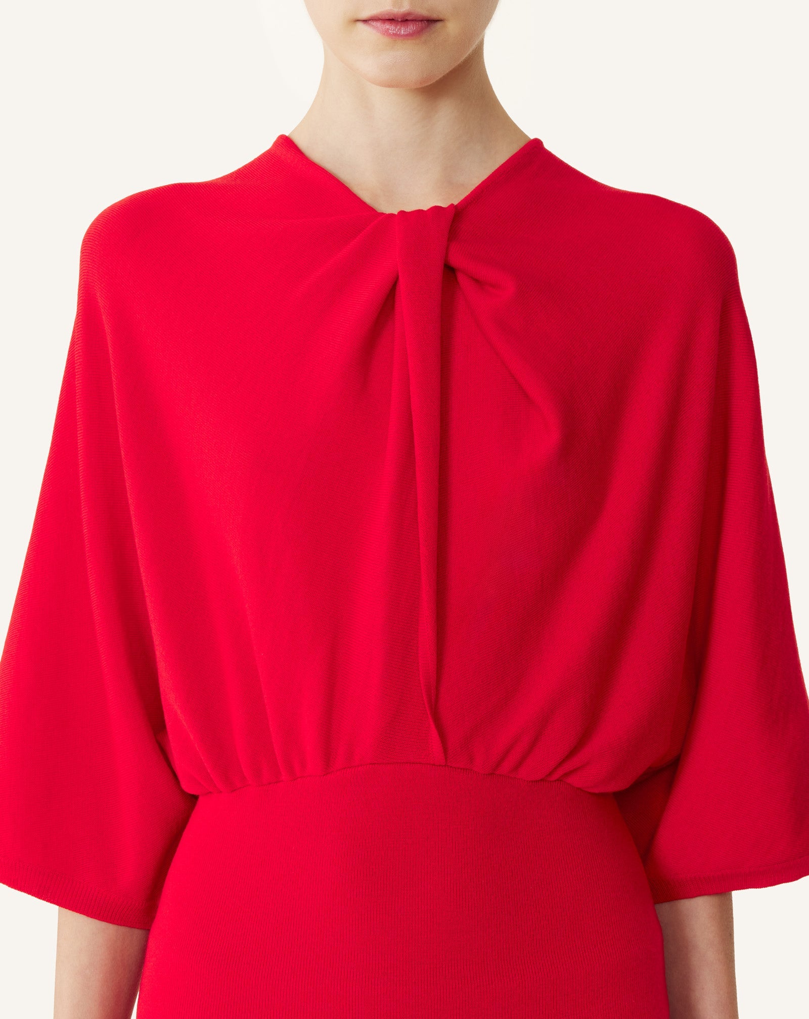 Pull Détail Noeud En Laine Mérinos Red | Lanvin Women